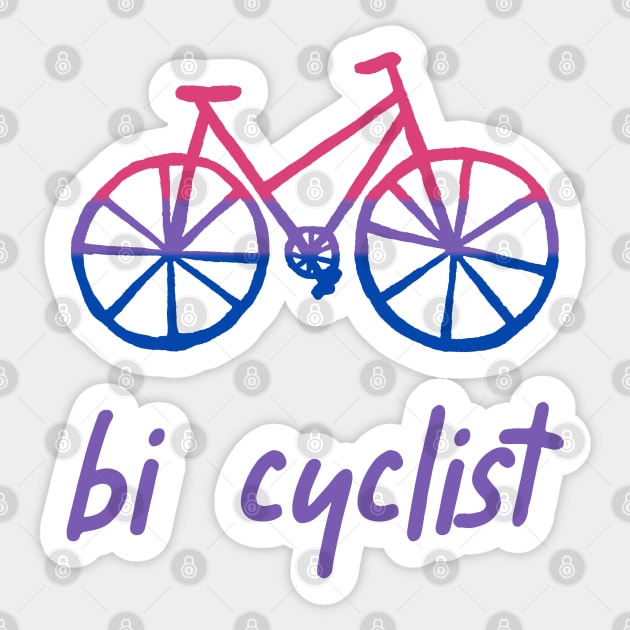 Bi Cyclist Sticker by gmc263